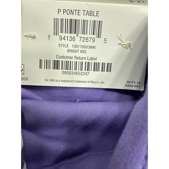 Women's Plus Pants sz 1X Macy's On 34th Lilac NEW # H746 - Picture 10 of 10